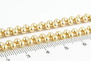 29 - Sierlijk en massief 14 Krt geel-gouden kogel of balletjes collier kopen? Bied vanaf 540!