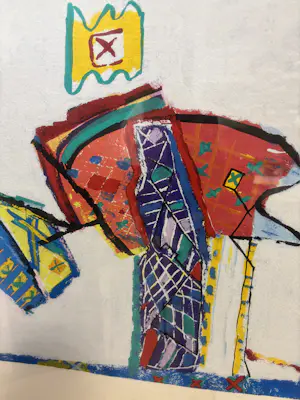 Anna Mes - zeefdruk Compositie III ‘91 kopen? Bied vanaf 50!