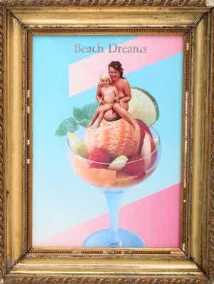 Margriet Smulders - ingelijste foto/collage: Beach Dreams - 1992 verkocht voor € 150!