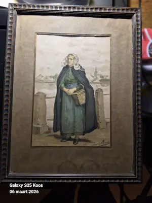 Franz Meerts - Vissersvrouw in klederdracht kopen? Bied vanaf 60!