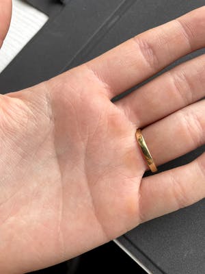 18kt gouden ring+amethist, maat 55/17,50, 5,62 gr kopen? Bied vanaf 270!