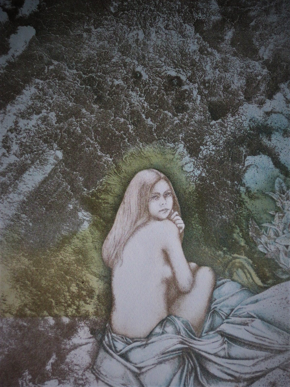 Georg Hadeler - Dromerig Grafisch werk van Georg Hadeler (1939-) gesigneerd kopen? Bied vanaf 1!