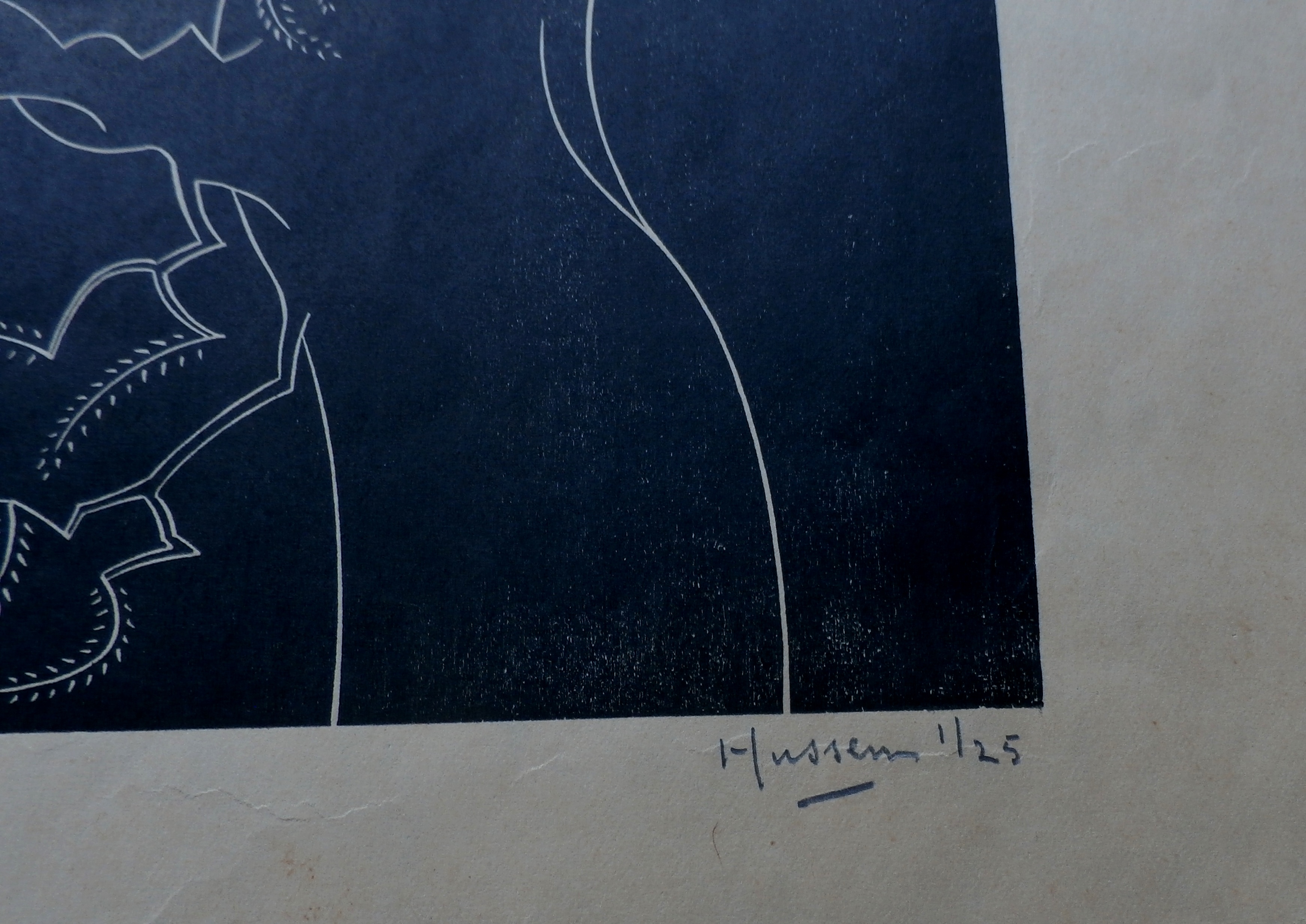 Willem Hussem - litho: boom in lente kopen? Bied vanaf 90!