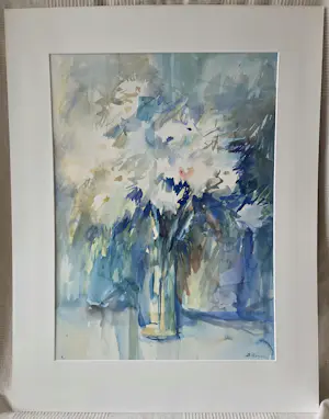 Buy Bernadette Zeegers - Bloemstilleven met vaas – aquarel? Bid from 30!