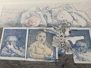 Co Westerik - Litho Mensen in huizen en straks kopen? Bied vanaf 350!