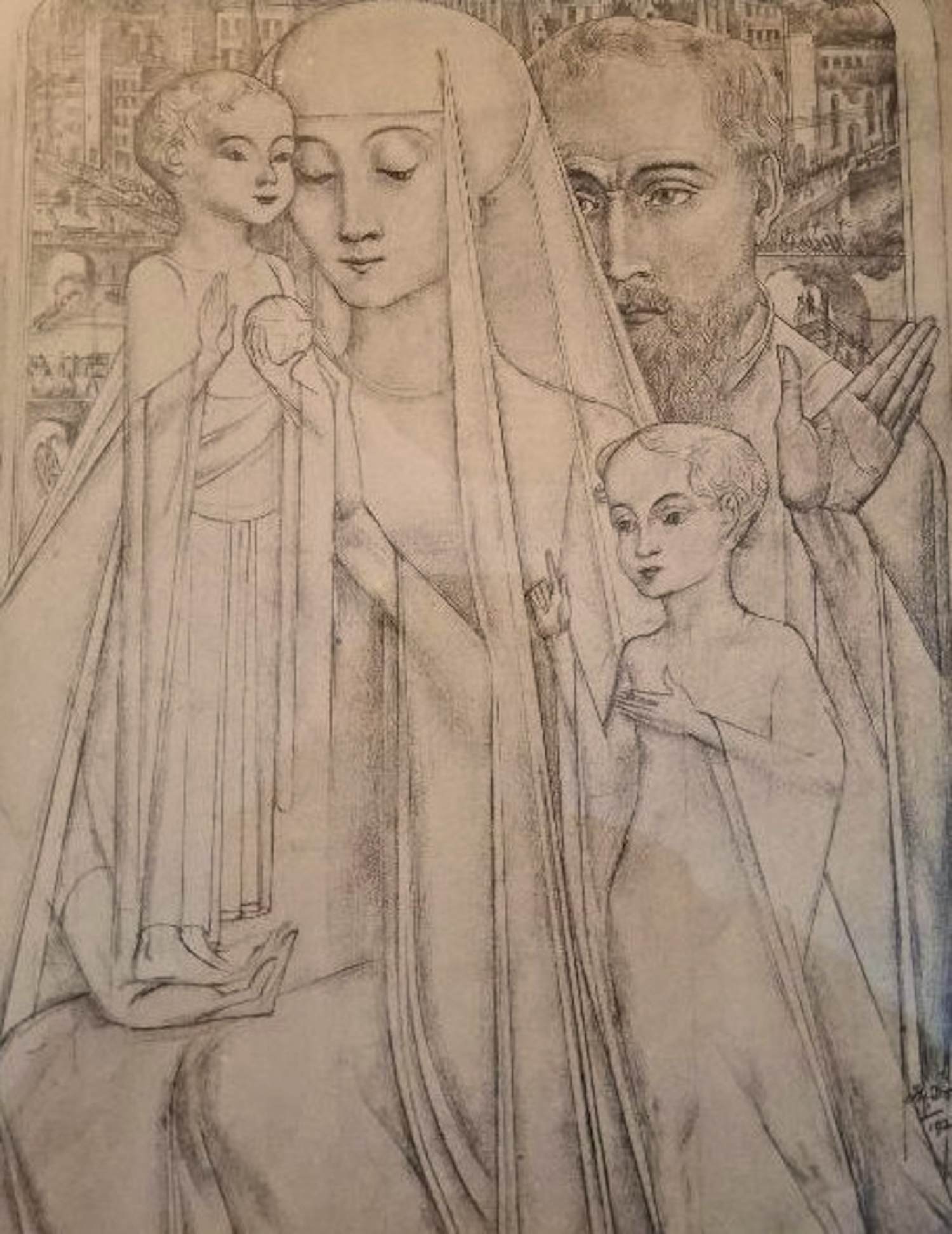 Jan Toorop - Heilige familie kopen? Bied vanaf 35!