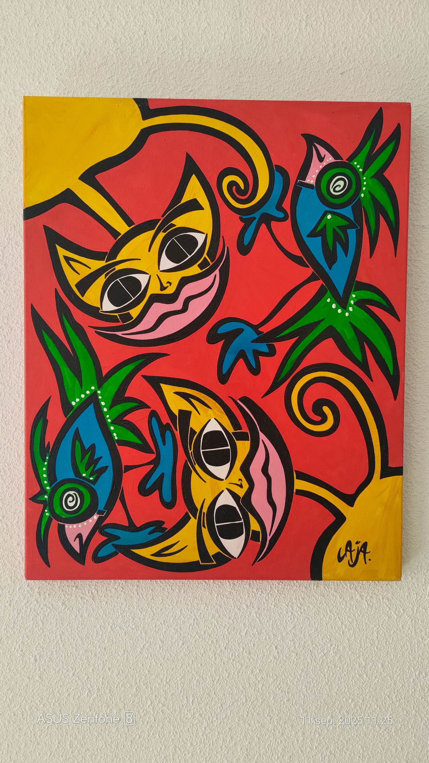 Caja Wong Chung - Acryl schilderij kopen? Bied vanaf 50!