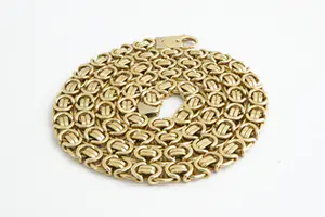 83 - Robuust (76.5gr)  geel-gouden "Konings" collier - 14 karaat - lang model kopen? Bied vanaf 1830!