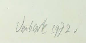 John Verberk - Gemengde techniek op papier, Potlood kopen? Bied vanaf 1!