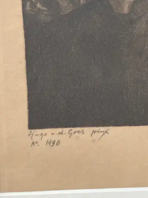 Dirk Harting - Portret van de Vlaamse schilder Hugo van der Goes - vroege ets (1907) kopen? Bied vanaf 20!