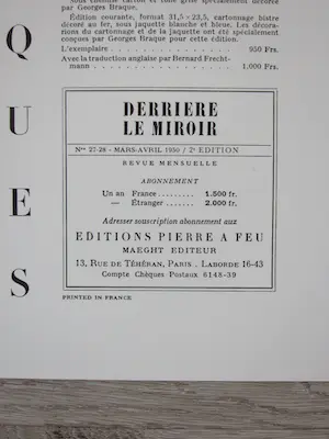 Marc Chagall - Uitgave Derrière le miroir met originele litho, no. 27-28, 2e editie kopen? Bied vanaf 1!