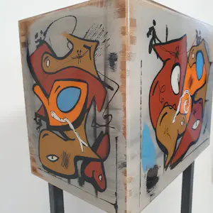 Christian van Hedel - Art Block S grijs epoxy kaufen? Bieten Sie von 25!