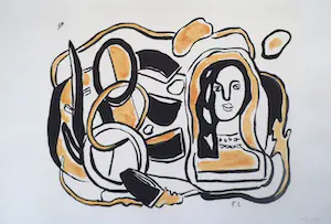 Fernand Leger - Tête de femme et composition, 1950, Farbserigrafie, monogrammiert kaufen? Bieten Sie von 200!