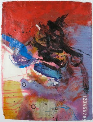 Mohamed Quraish - Zeefdruk, Zonder titel II - Ingelijst (Groot) kopen? Bied vanaf 35!