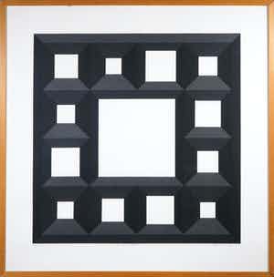 Harald Vlugt - Zeefdruk, New regional planning - Ingelijst verkocht voor € 35!