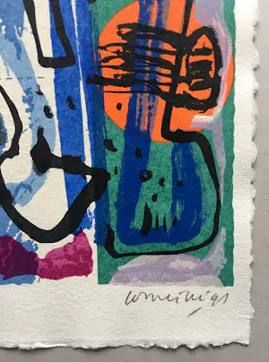 Corneille - kleurrijke zeefdruk - 1991. kopen? Bied vanaf 175!