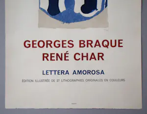 Georges Braque - Het Paar - Lettera Amorosa - Tentoonstellingsposter in beperkte oplage - 1963 kopen? Bied vanaf 350!