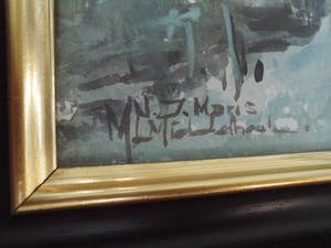 Martinus Leonardus Middelhoek - Aquarel - Landschap met Molen kopen? Bied vanaf 85!