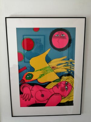 Corneille - Prachtige kleurrijke grote zeefdruk uit 1990 kopen? Bied vanaf 300!