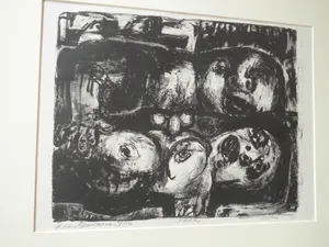 Kees Buurman - Litho - Paar kopen? Bied vanaf 25!