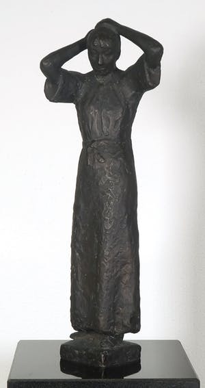 Han Wezelaar - Bronzen beeld, De haarspeld (Groot!) kopen? Bied vanaf 3000!