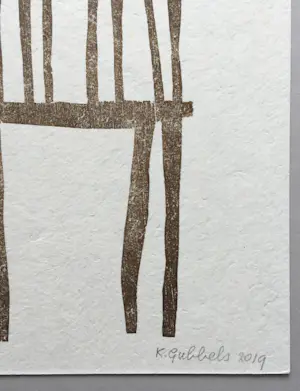 Klaas Gubbels - ‘aan Cezanne’ - houtdruk - 2019 kopen? Bied vanaf 265!