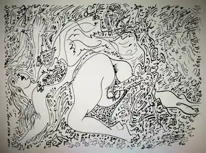 Andre Masson - Expliciet werk. Dessins Erotiques. Naakt vrouw. vendu pour 63€ !