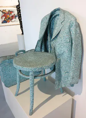 Michel Kourline - Meerdelig kunstobject / installatie, Green Chair kopen? Bied vanaf 300!