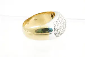 NV(72)- Excl.  18Krt Pavé ring met ca 2.20ct briljant geslepen topdiamant G/VS kopen? Bied vanaf 1490!