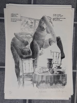 Dees De Bruyne - erotische tekening / naakt kopen? Bied vanaf 75!