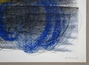 Hans Hartung - Pastel P.-1958-91 - Offsetlithografie gesigneerd - 1961 kopen? Bied vanaf 120!