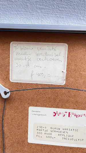 Martje Verhoeven - Blauw variatie kopen? Bied vanaf 75!