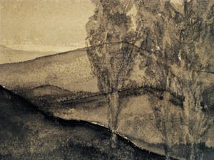 Willem van den Berg - Originele Inkttekening - Karakteristiek verstild Landschap - vanaf 1€ ! kopen? Bied vanaf 1!