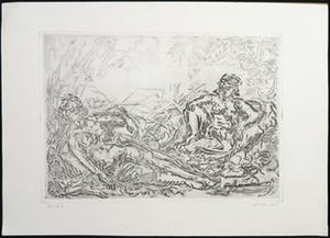 Gerard Bellaart - Ets, Twee figuren kopen? Bied vanaf 1!