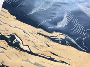 Dick van Luijn - Berglandschap - linodruk uit 1960 kopen? Bied vanaf 110!