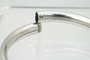 Sterling 1e gehalte zilveren unisex "slaven" armband - glad gepolijst model kopen? Bied vanaf 28!