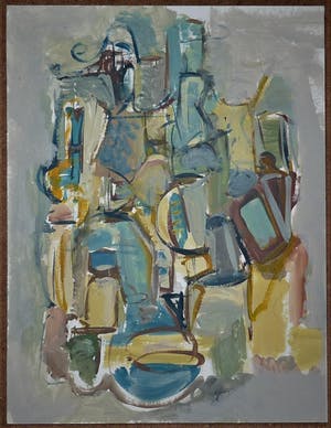 Niet of onleesbaar gesigneerd - Abstract kopen? Bied vanaf 1!