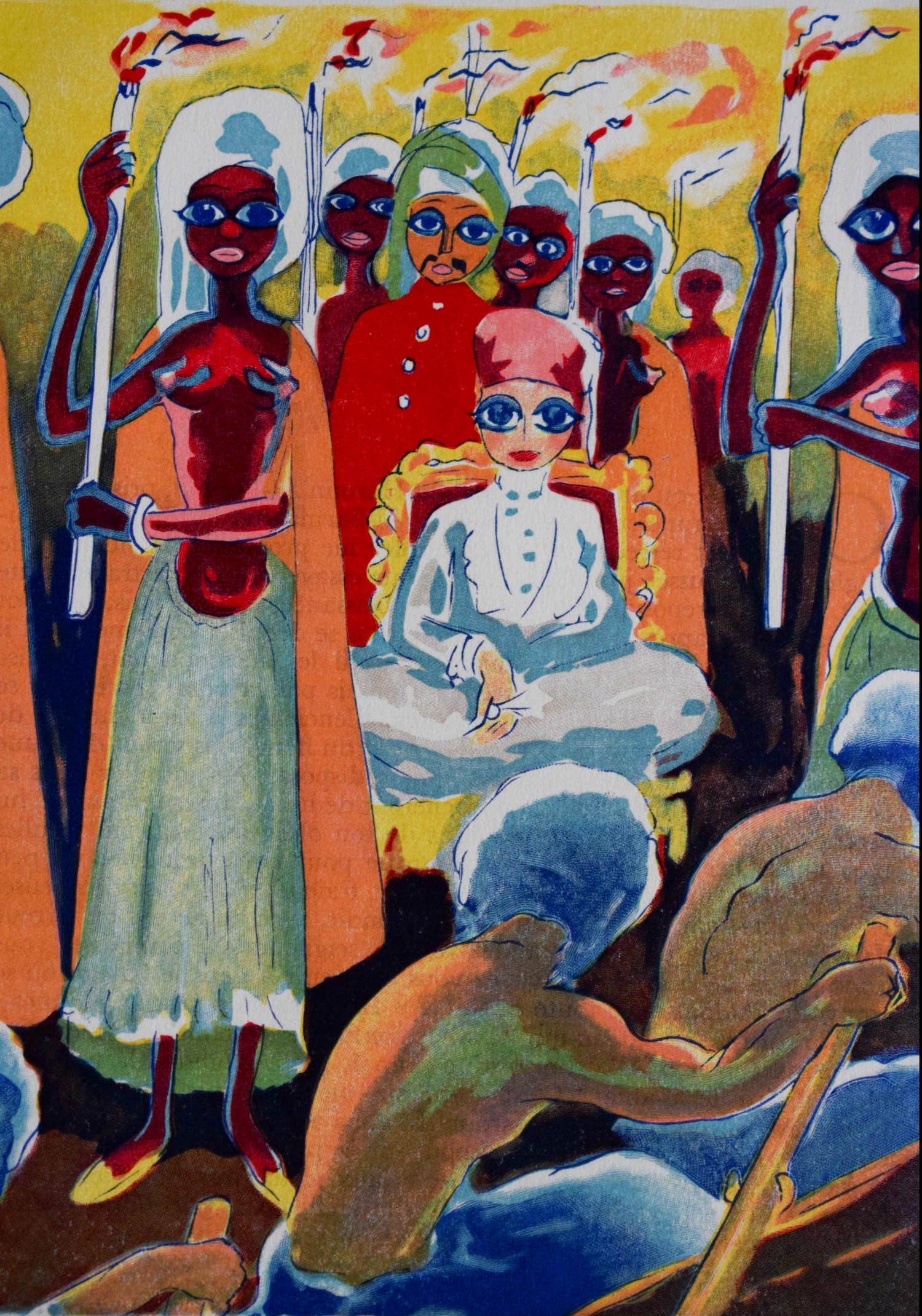 Kees van Dongen - Houtgravure - l'entrange Khalifat verkocht voor € 50!