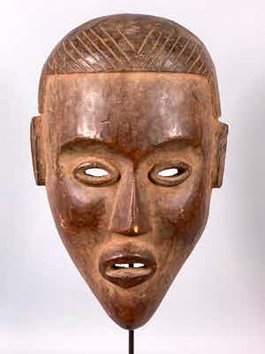 Bakongo - 190819 - Old African Bakongo Mask - Congo. verkocht voor € 45!