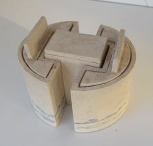 Niet of onleesbaar gesigneerd - Studio Keramisch (bouw)object "Hollands rivierenlandschap" kopen? Bied vanaf 10!