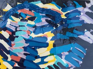 Karel Appel - Zeefdruk, Uit de 'Stripes' serie - 31/77 - handgesigneerd kopen? Bied vanaf 475!