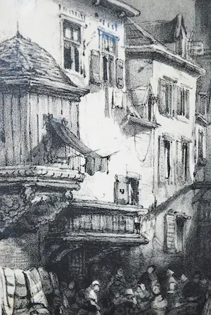 Frederik Hendrik Weissenbruch - Stadsgezicht Haarlem - 19e eeuwse litho naar S.L.Verveer kopen? Bied vanaf 40!