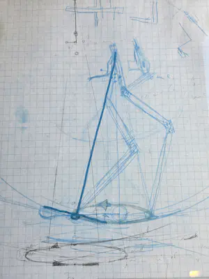 Panamarenko - V1 Barada Jet - Study for Knikkebeen kopen? Bied vanaf 2495!