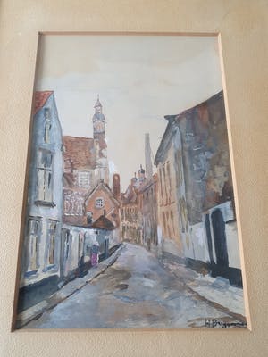 Niet of onleesbaar gesigneerd - Straat in Lier (bij Antwerpen) kopen? Bied vanaf 1!