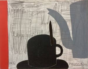 Klaas Gubbels - Grijze kan met zwart kopje - 2004 - oplage E/A 3/3. kopen? Bied vanaf 250!