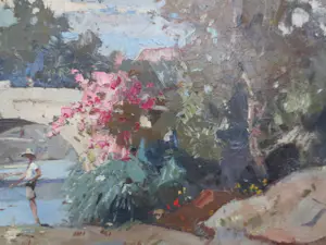 Evert-Jan Ligtelijn - Noord-Spanje Visser onder Romeinse Brug (Cangas de Onis) kopen? Bied vanaf 400!