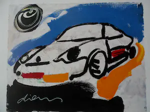 Peter Diem - Zeefdruk. Porsche 3 kopen? Bied vanaf 35!