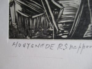 Rein Snapper - Houtsnede boerderij kopen? Bied vanaf 25!