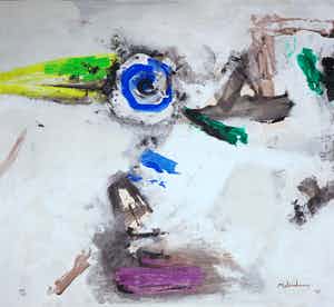 Nico Molenkamp - Lot van vijf zeefdrukken, Vogels (Groot) verkocht voor € 50!