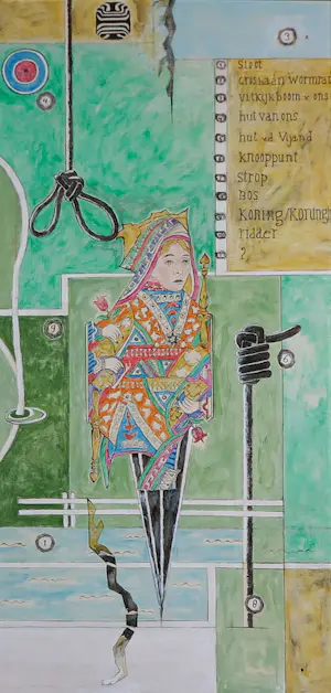 Sophie Mellema - Acryl en inkt op paneel, Tweeluik: Game of Thrones - Ingelijst (Zeer Groot) kopen? Bied vanaf 100!